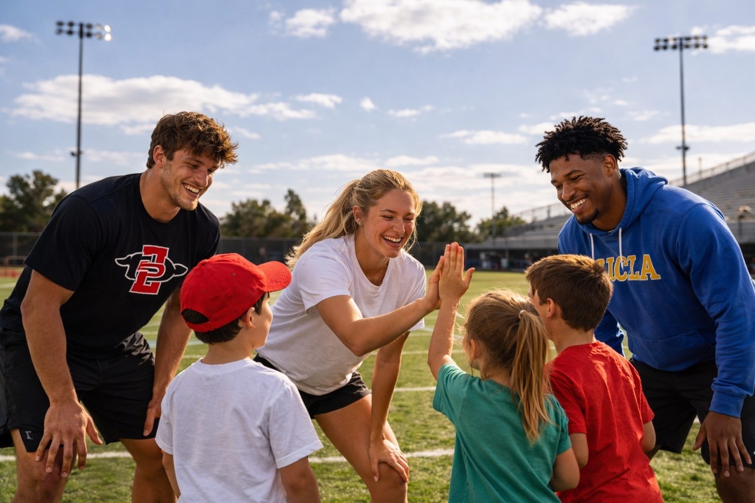 Students in Offseason Academy sports programming